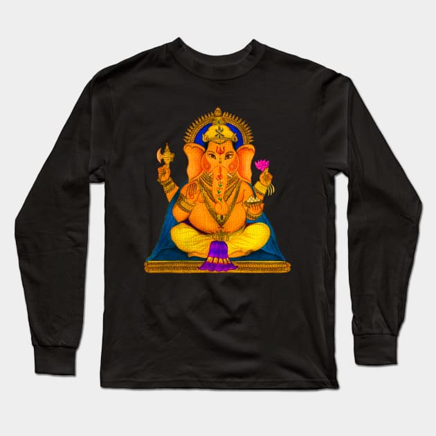 Ganesha Long Sleeve T-Shirt by Rablo